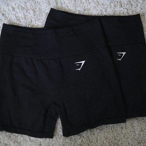 Gymshark Vital Seamless 2.0 Black Marl Size Small